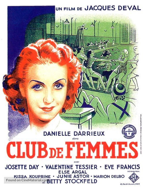 Club de femmes - French Movie Poster