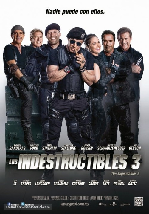 The Expendables 3 - Mexican Movie Poster