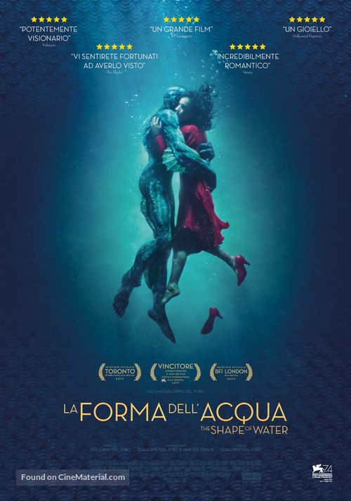 The Shape of Water - Italian Movie Poster