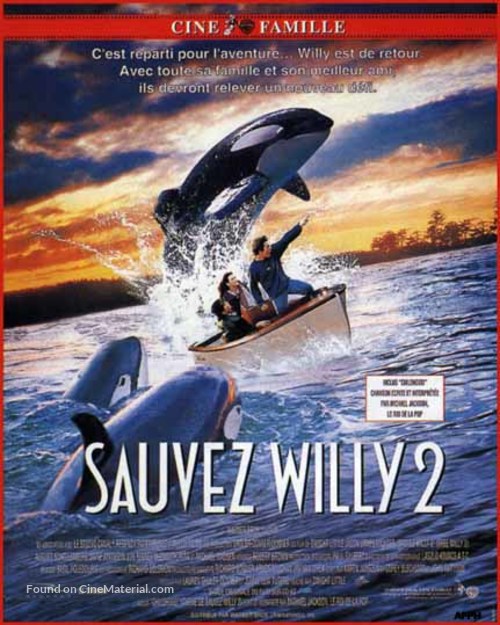 Free Willy 2: The Adventure Home - French Movie Cover