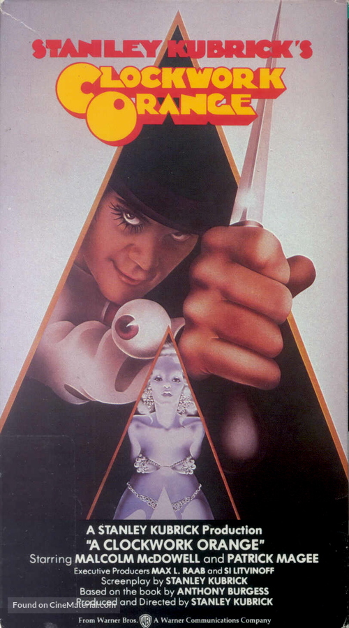 A Clockwork Orange - VHS movie cover