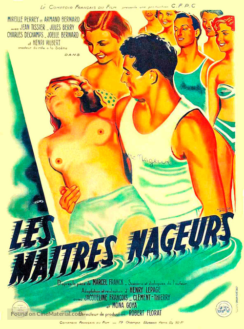 Les ma&icirc;tre-nageurs - French Movie Poster