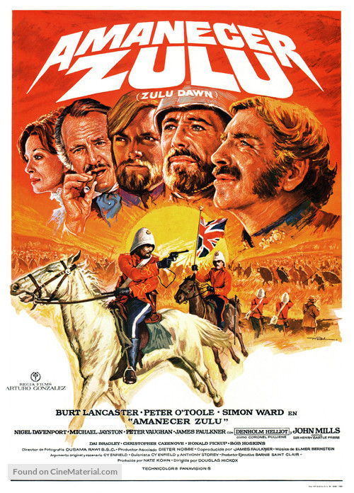 Zulu Dawn - Spanish Movie Poster