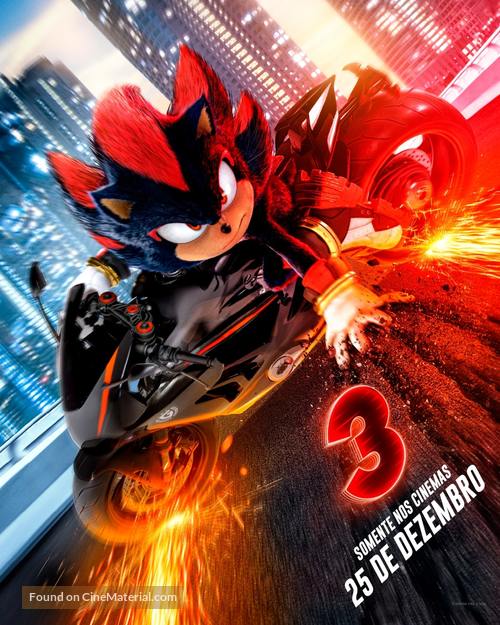 Sonic the Hedgehog 3 - Brazilian Movie Poster