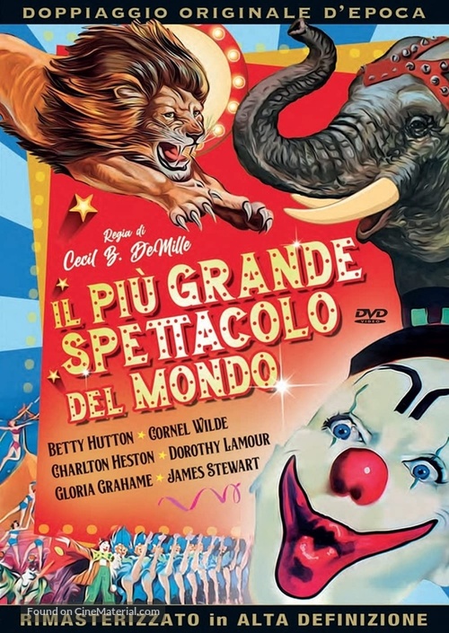 The Greatest Show on Earth - Italian DVD movie cover