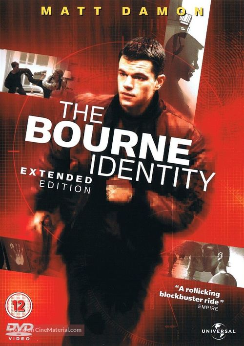 The Bourne Identity - British DVD movie cover
