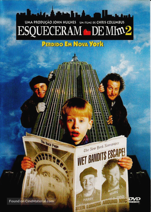 Home Alone 2: Lost in New York - Brazilian DVD movie cover