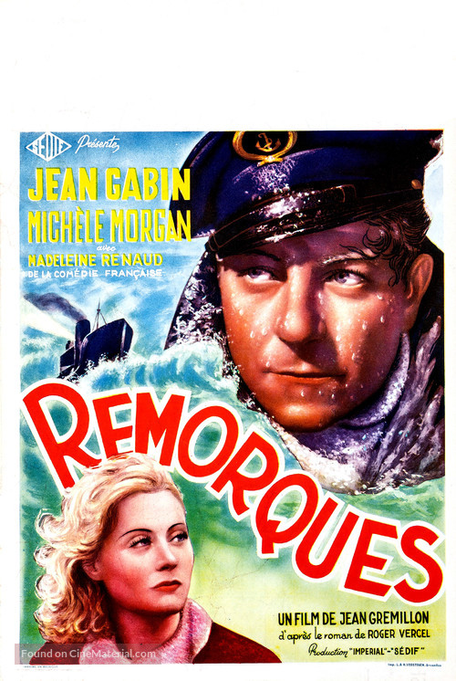 Remorques - Belgian Movie Poster