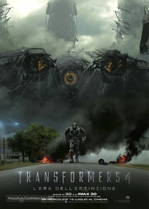 Transformers: Age of Extinction - Italian Movie Poster