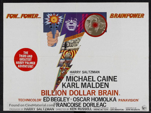 Billion Dollar Brain - British Movie Poster