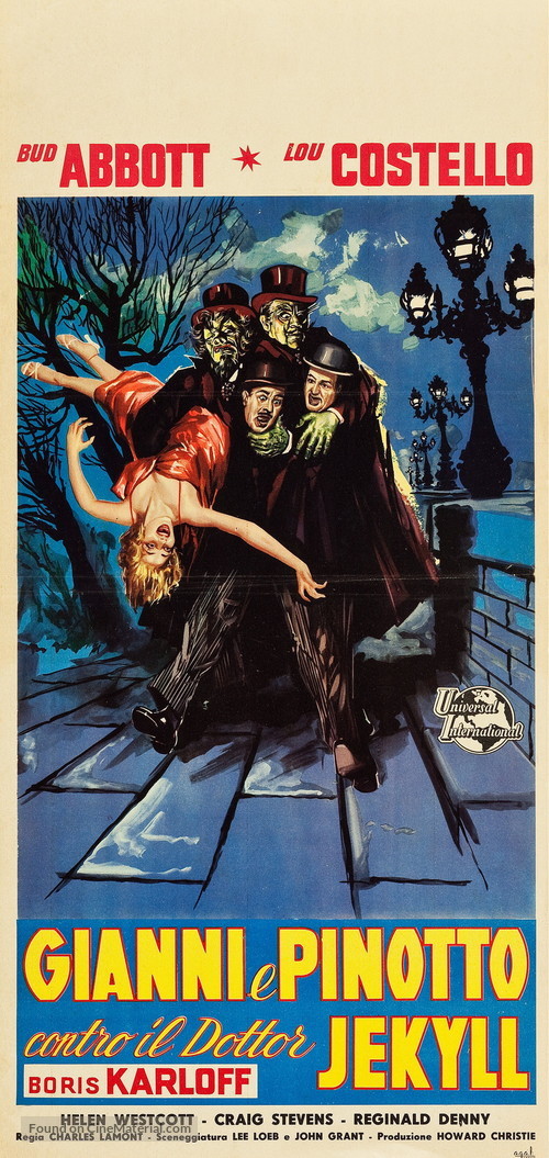 Abbott and Costello Meet Dr. Jekyll and Mr. Hyde - Italian Movie Poster