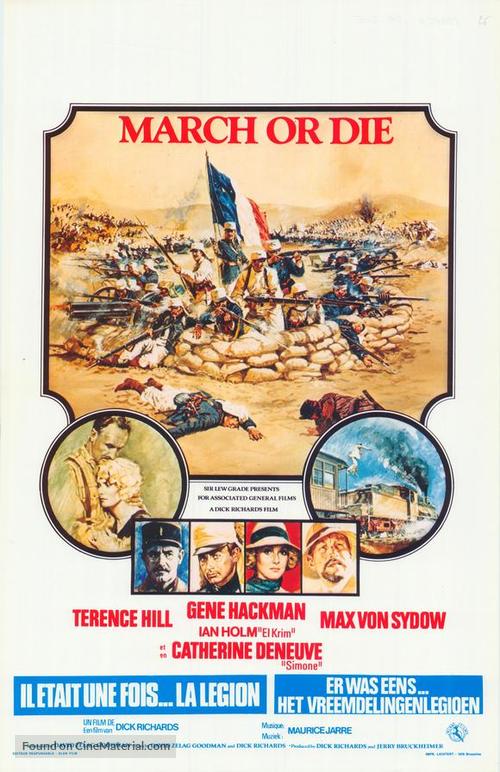 March or Die - Belgian Movie Poster