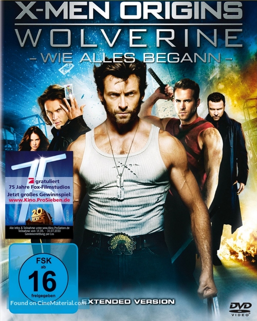 X-Men Origins: Wolverine - German DVD movie cover