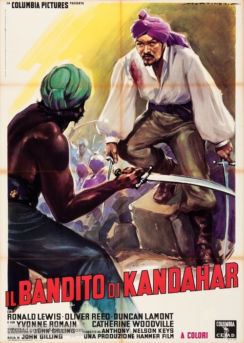 The Brigand of Kandahar - Italian Movie Poster