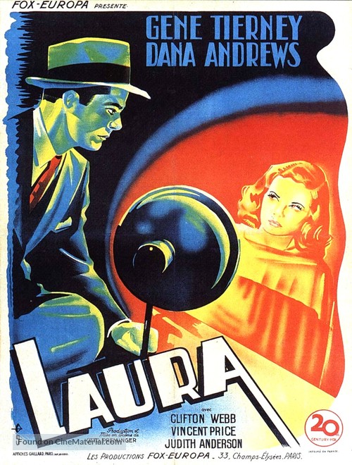 Laura - French Movie Poster