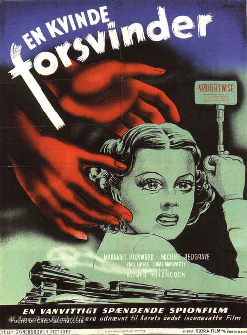 The Lady Vanishes - Danish Movie Poster