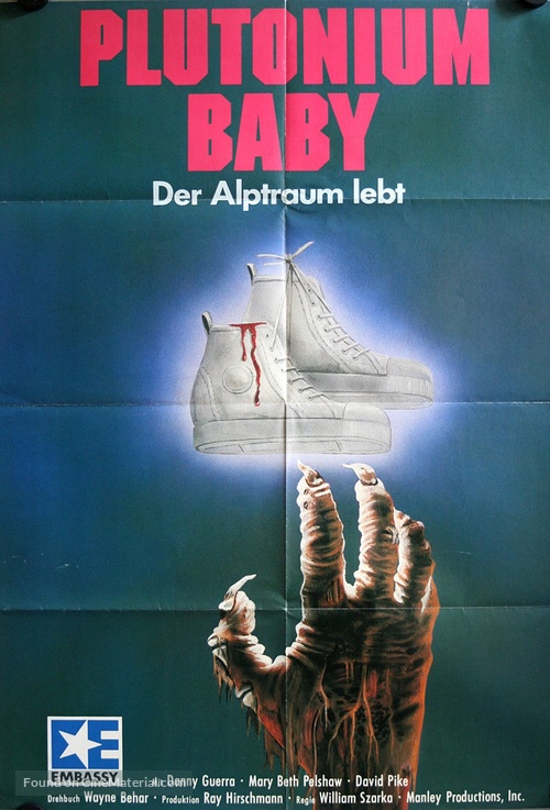 Plutonium Baby - German Video release movie poster