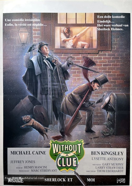 Without a Clue - Belgian Movie Poster