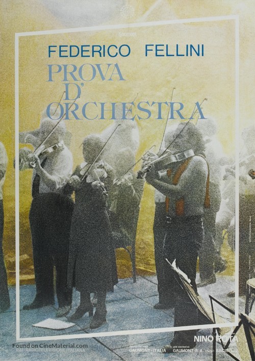 Prova d&#039;orchestra - Italian Movie Poster