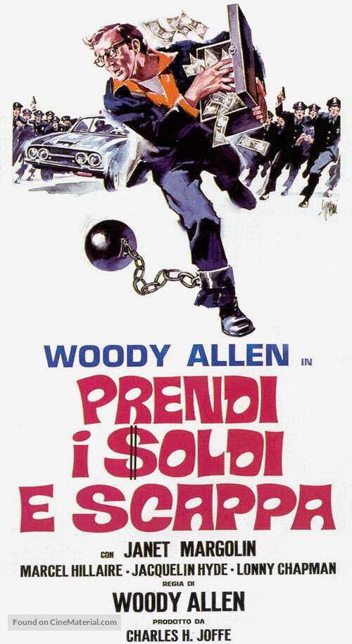 Take the Money and Run - Italian Movie Poster