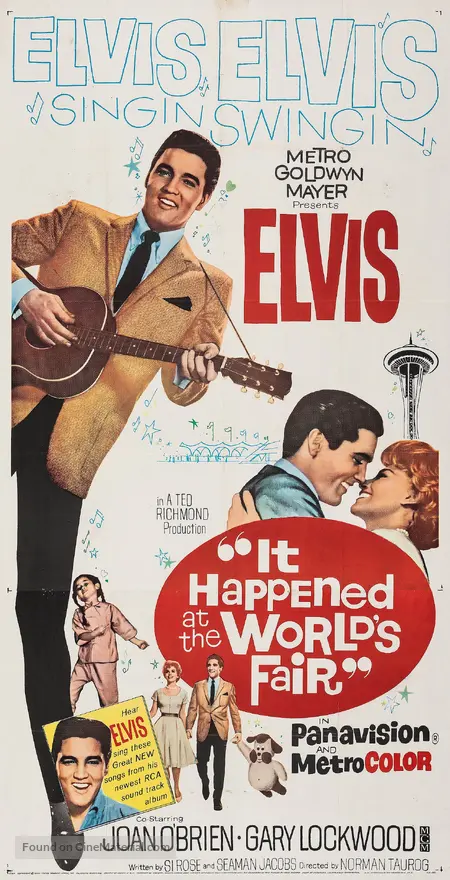 It Happened At The World s Fair 1963 Movie Poster It happened at the world s fair 1963 movie poster