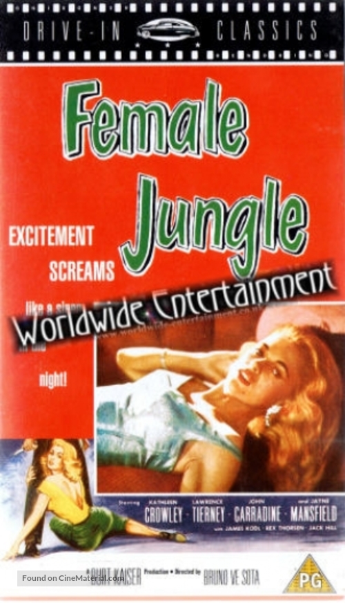 Female Jungle - British VHS movie cover