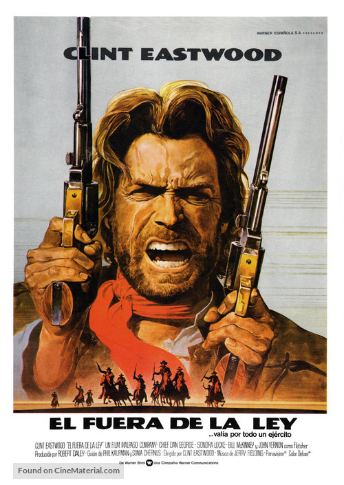 The Outlaw Josey Wales - Spanish Movie Poster