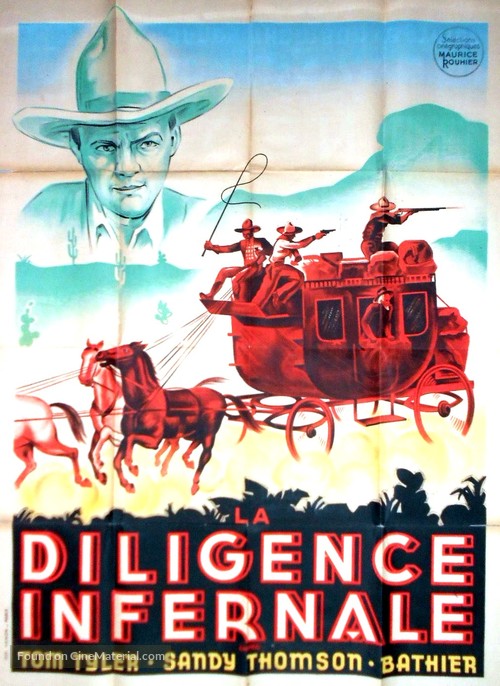 Galloping Thru - French Movie Poster