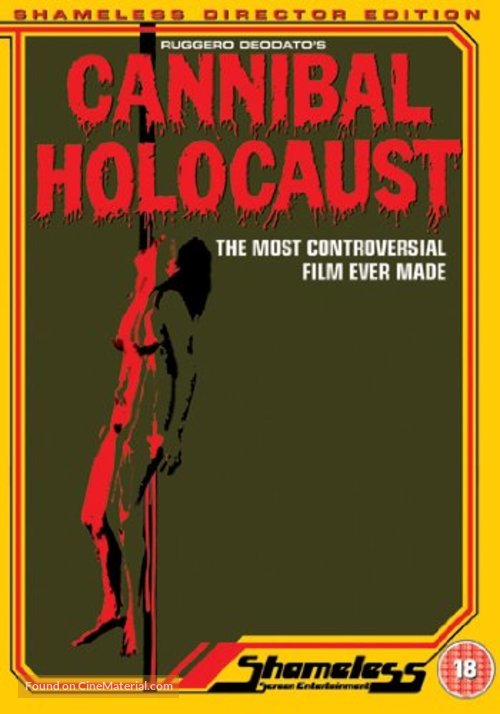 Cannibal Holocaust - British DVD movie cover