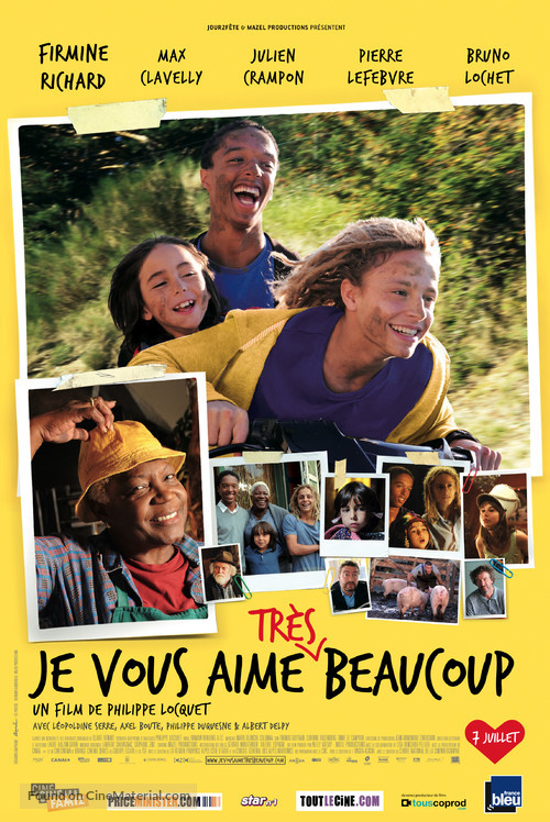 Je vous aime tr&egrave;s beaucoup - French Movie Poster