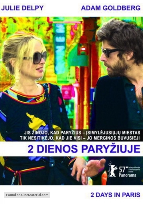 2 Days in Paris - Lithuanian Movie Poster