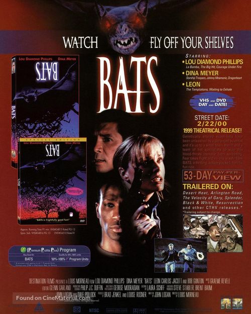 Bats - Video release movie poster