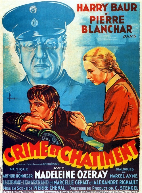 Crime et ch&acirc;timent - French Movie Poster