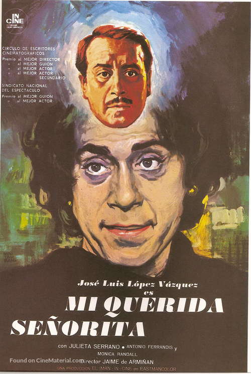 Mi querida se&ntilde;orita - Spanish Movie Poster