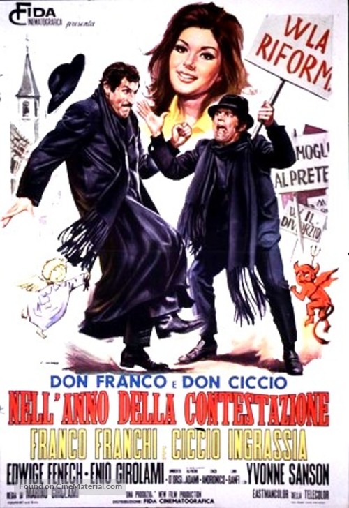 Don Franco e Don Ciccio nell&#039;anno della contestazione - Italian Movie Poster