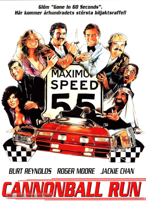 The Cannonball Run - Swedish DVD movie cover