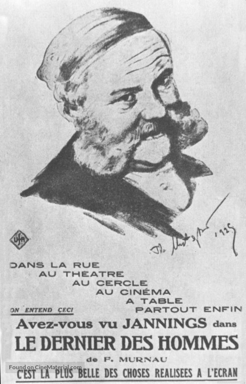 Der letzte Mann - French Movie Poster