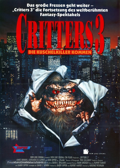 Critters 3 - German Movie Poster