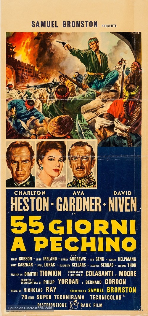 55 Days at Peking - Italian Movie Poster