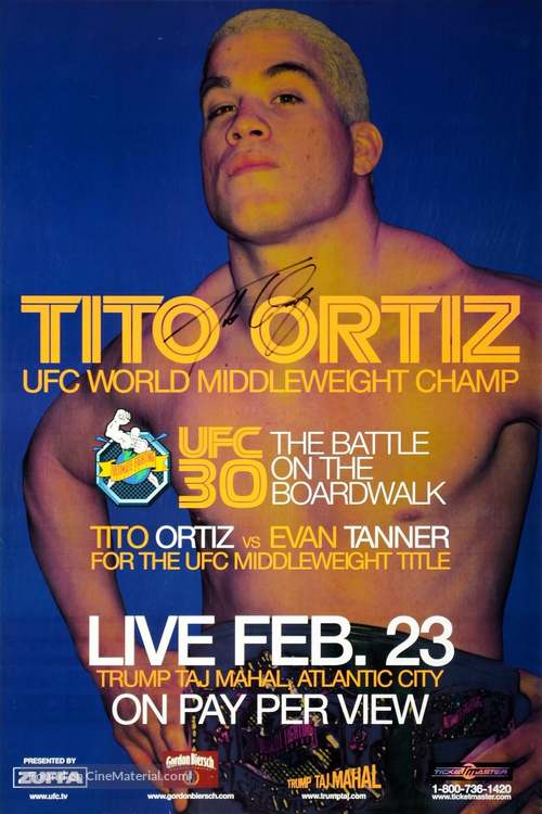 UFC 30: Battle on the Boardwalk - Movie Poster