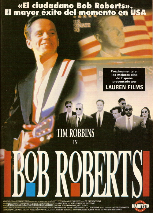 Bob Roberts - Spanish Movie Poster