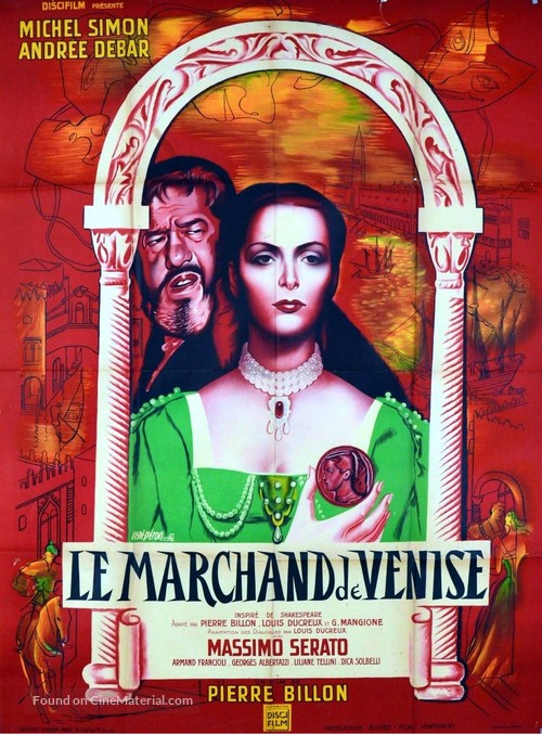 Le marchand de Venise - French Movie Poster