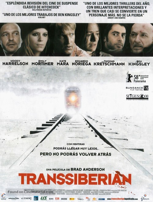Transsiberian - Spanish Movie Poster