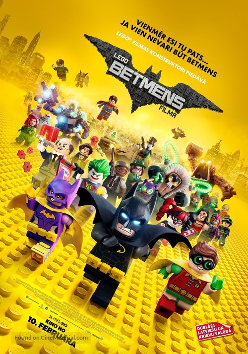 The Lego Batman Movie - Latvian Movie Poster