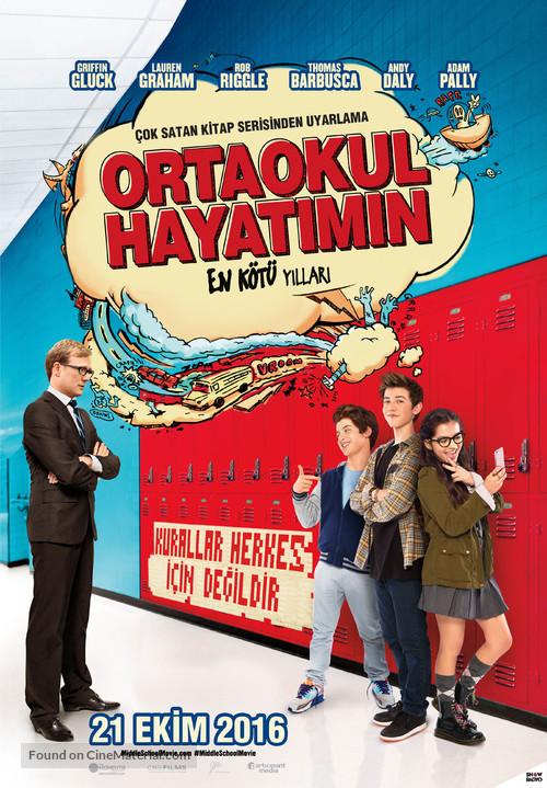 Middle School: The Worst Years of My Life - Turkish Movie Poster