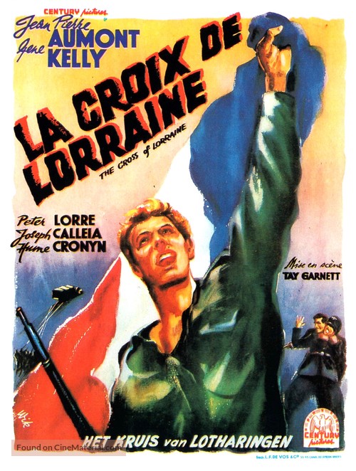 The Cross of Lorraine - Belgian Movie Poster