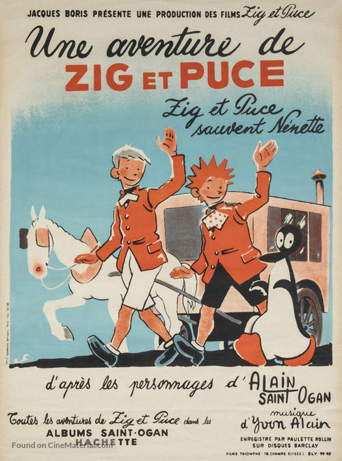 Zig et Puce sauvent N&eacute;nette - French Movie Poster