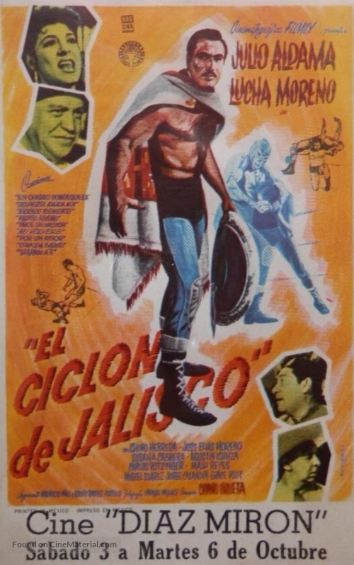 El cicl&oacute;n de Jalisco - Mexican Movie Poster