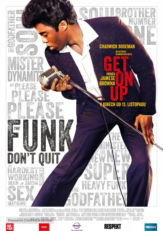 Get on Up - Czech Movie Poster