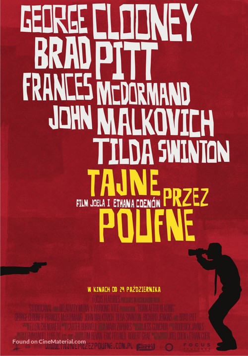 Burn After Reading - Polish Movie Poster